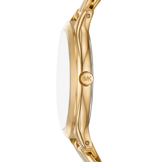 Michael Kors MK7472 ženski sat Slim Runway Gold-Tone Curb-Link Elegant 38mm
