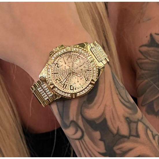 GUESS W1156L2 ženski sat Lady Frontier Multifunction Gold Tone 38mm