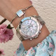 Festina F20603/1 ženski sat BOYFRIEND Chronograph Silver Stainless Steel Mother-Of-Pearl Dial 39mm 10ATM