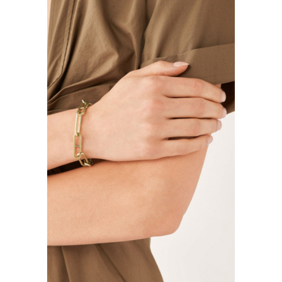 Fossil JF04234710 narukvica Heritage D-Link Gold Tone Stainless Steel