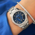 BULOVA 96R215 ženski sat Marine Star 29 Diamonds Stainless Steel Midnight Blue Mother of Pearl Dial 32mm 10ATM Bestseller