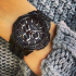 BULOVA 98C134 unisex Octava Multi-function 300 Crystals Black Stainless Steel 42mm