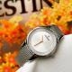 Festina F20494/1 ženski sat Mademoiselle Elegant Mesh Band Silver Stainless Steel Rose Gold Detail White Dial 30mm