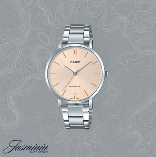 Ženski sat Casio sa sivom metalnom narukvicom